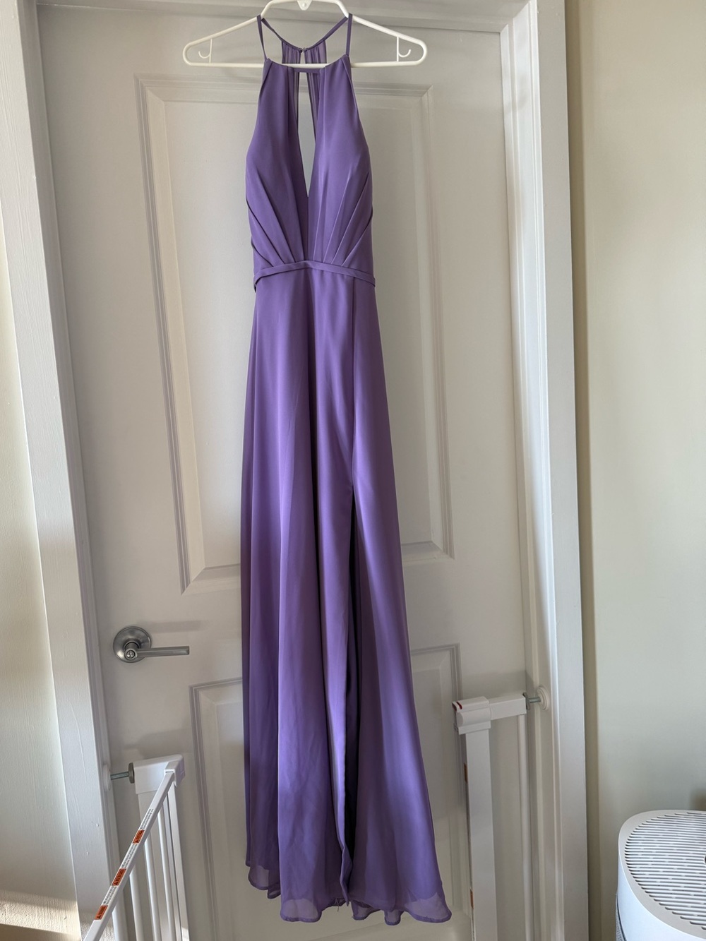 Azazie Lavender Halter Wedding Guest